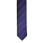 Purple 6cm striped tie