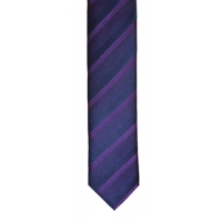 Purple 6cm striped tie
