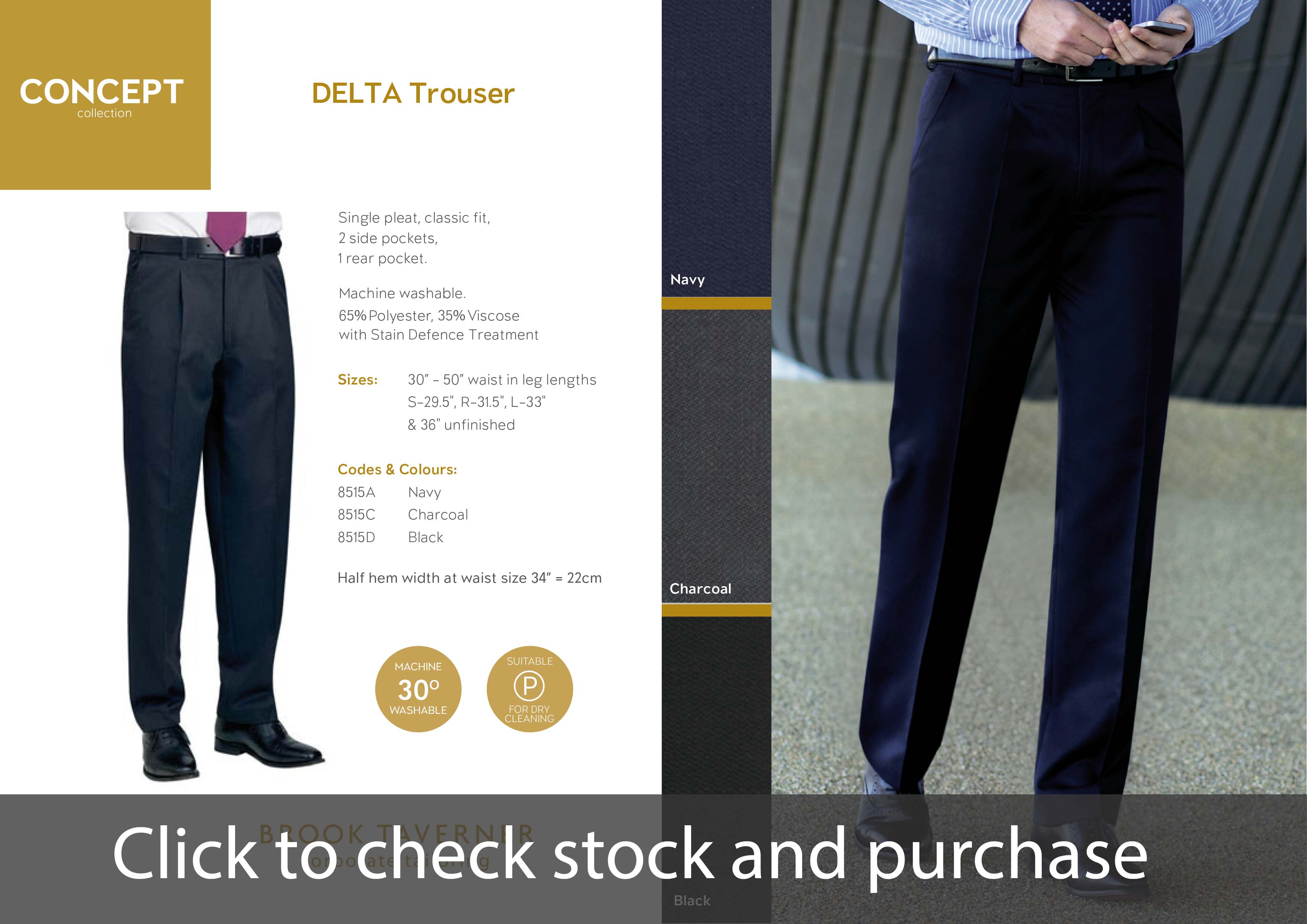 CONCEPT DELTA TROUSERS 8515