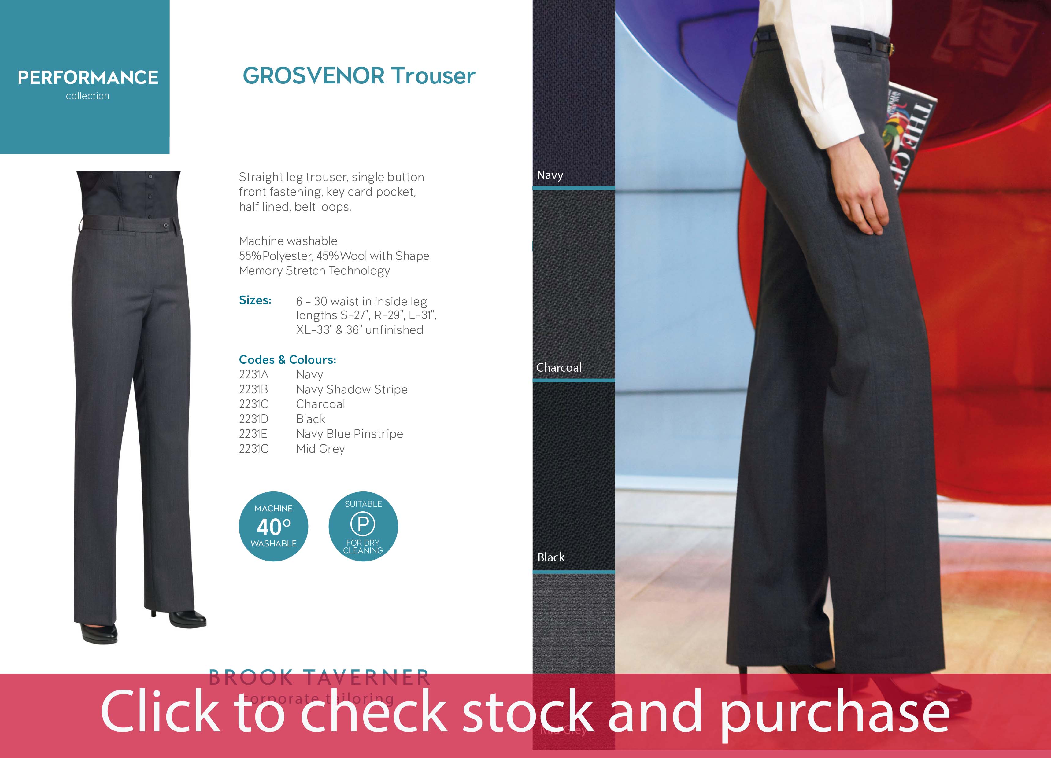 2231 GROSVENOR TROUSERS