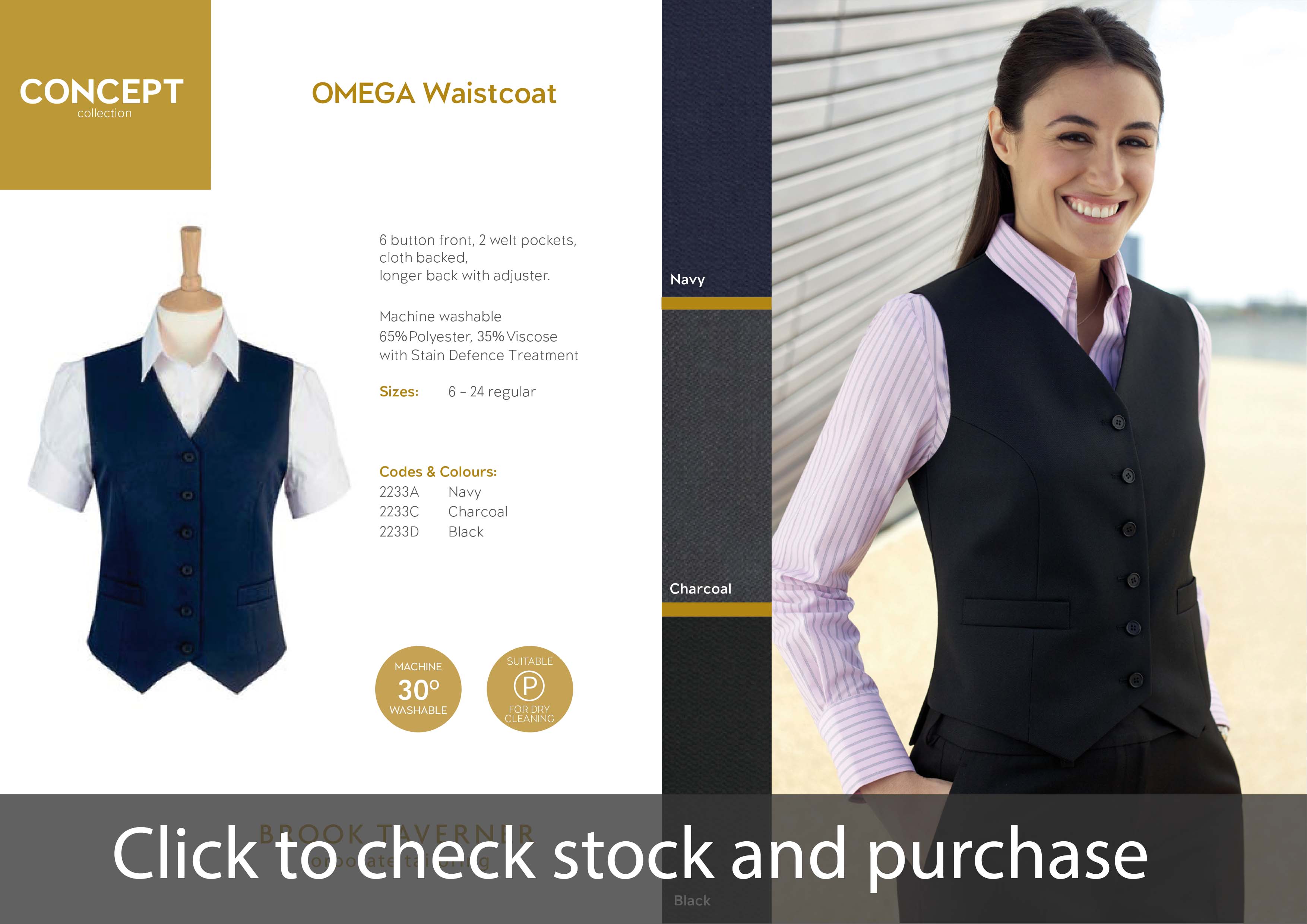 CONCEPT OMEGA WAISTCOAT 2233