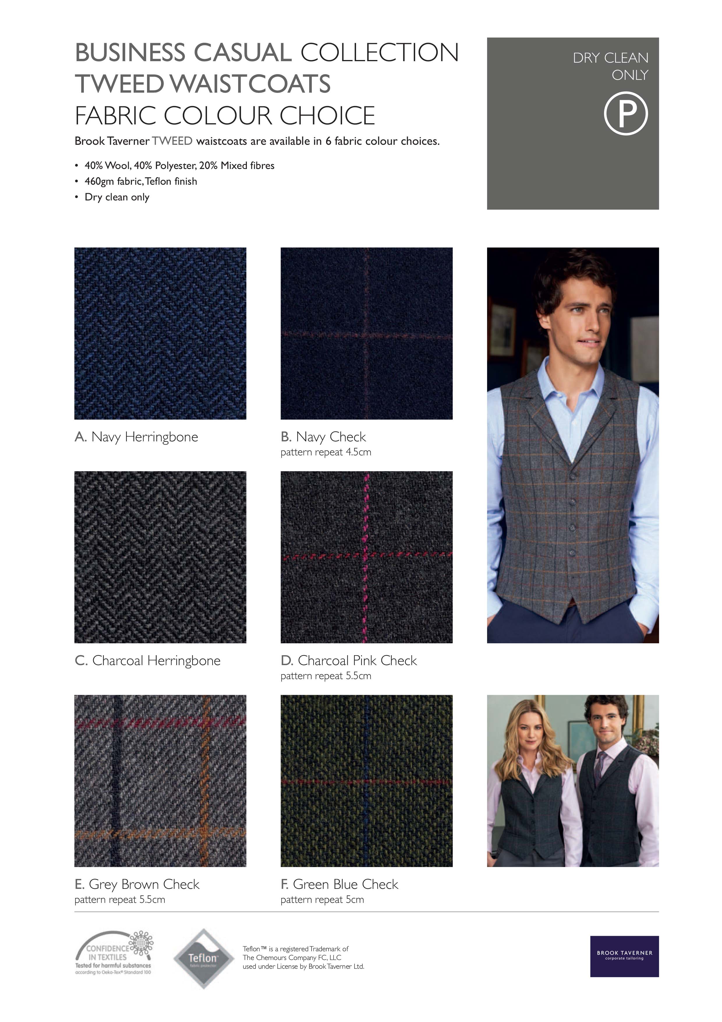 Brook Taverner Tweed Waistcoats